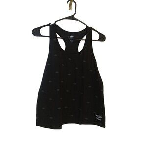 Umbro Tee Tank Girls Size Small Black Sleeveless Scoop Neck Pullover